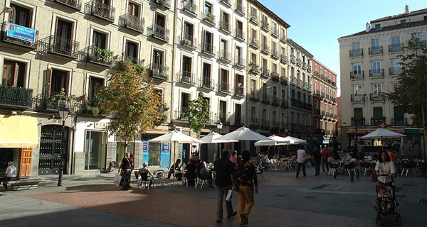 Malasaña omgeving. Madrid